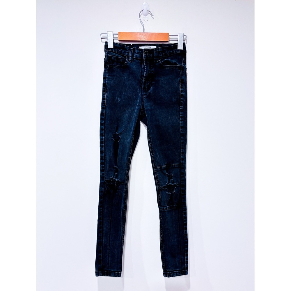 DYNAMITE Black skinny jeans | Distressed High Rise | Size 24